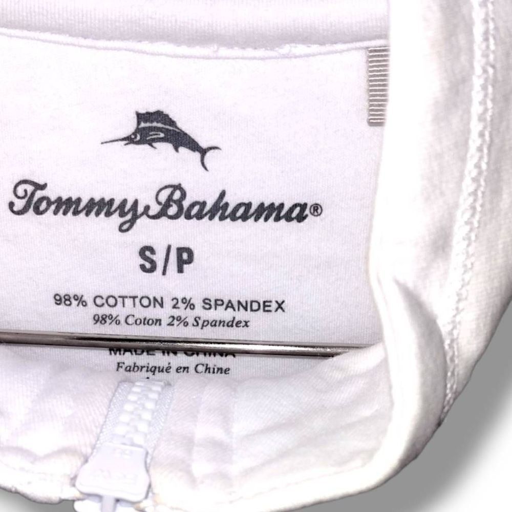 Tommy Bahama Women's Pullover 1/2 Zip Floral Embroidery White Size Small - Picture 4 of 11
